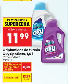 Biedronka Odplamiacz do tkanin oxy Spotless, 1,5 L oferta
