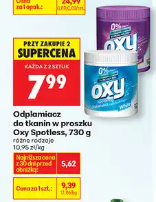 Biedronka Odplamiacz do tkanin w proszku Oxy Spotless, 730 g oferta
