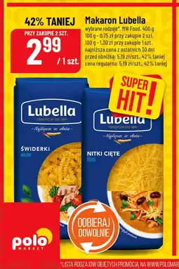 Polomarket Makaron Lubella (Świderki, Nitki Cięte) oferta