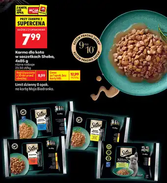 Biedronka Karma dla kota w saszetkach Sheba, 4x85 g oferta