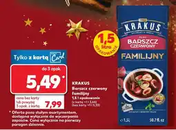 Kaufland Barszcz czerwony familijny 1,5 l KRAKUS oferta