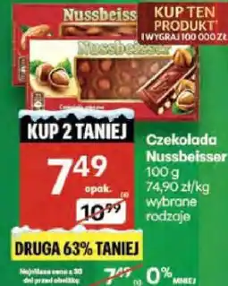 Delikatesy Centrum Czekolada Nussbeisser różne rodzaje oferta
