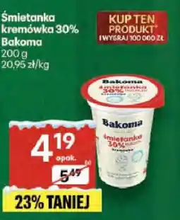 Delikatesy Centrum Śmietanka kremówka 30% Bakoma oferta