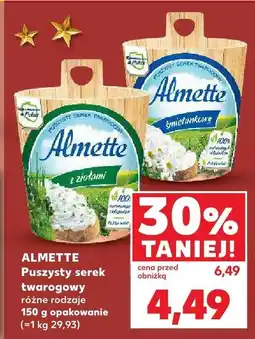 Kaufland Serek twarogowy Almette różne rodzaje oferta
