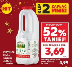 Kaufland Mleko wiejskie Piątnica 3,2% tł oferta