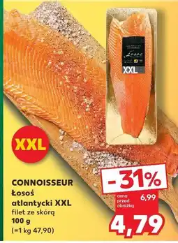 Kaufland Łosoś atlantycki XXL filet ze skórą 100 g Connoisseur oferta