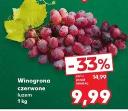 Kaufland Winogrona czerwone luzem 1 kg Kaufland oferta
