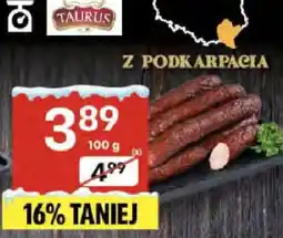 Delikatesy Centrum Kiełbasa wiejska Taurus z Podkarpacia oferta