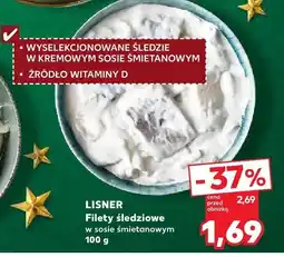 Kaufland Filety śledziowe w sosie śmietanowym LISNER 100 g oferta
