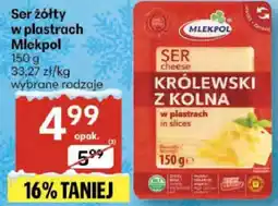 Delikatesy Centrum Ser żółty w plastrach Mlekpol Królewski z Colna oferta