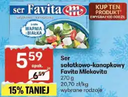 Delikatesy Centrum Ser Favita sałatkowo-kanapkowy Mlekavita oferta
