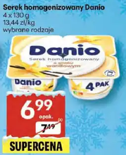 Delikatesy Centrum Serek homogenizowany Danio 4x130g oferta