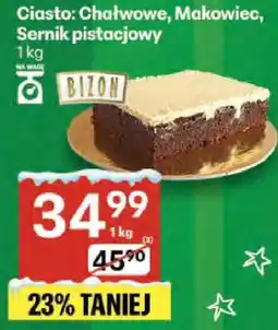 Delikatesy Centrum Ciasto chałwowe, Makowiec, Sernik pistacjowy Delikatesy Centrum oferta