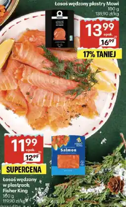Delikatesy Centrum Łosoś wędzony w plastrach Fisher King oferta