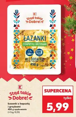Kaufland Łazanki z kapustą i grzybami Stąd Takie Dobre! oferta