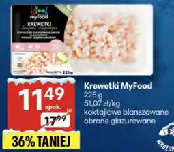 Delikatesy Centrum Krewetki MyFood koktajlowe blanszowane obrane glazurowane oferta