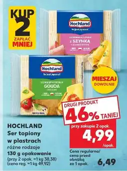 Kaufland Ser topiony w plastrach różne rodzaje HOCHLAND oferta