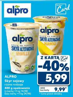 Kaufland Skyr sojowy różne rodzaje ALPRO oferta