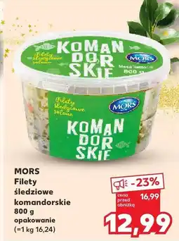 Kaufland Filety śledziowe komandorskie MORS oferta