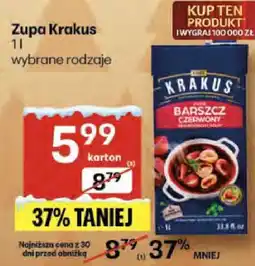 Delikatesy Centrum Zupa Krakus wybrane rodzaje oferta