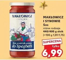 Kaufland Sos różne rodzaje MAKŁOWICZ I SYNOWIE oferta