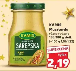 Kaufland Musztarda różne rodzaje KAMIS oferta