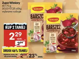 Delikatesy Centrum Zupa Winiary wybrane rodzaje oferta