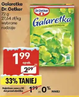 Delikatesy Centrum Galaretka Dr. Oetker wybrane rodzaje oferta
