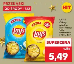 Kaufland Chipsy LAY'S gładkie różne rodzaje oferta