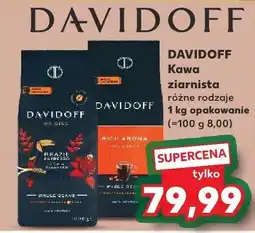 Kaufland Kawa ziarnista DAVIDOFF różne rodzaje oferta