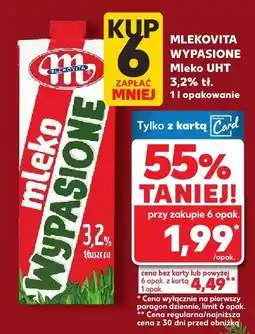 Kaufland Mleko wypasione UHT Mlekovita oferta