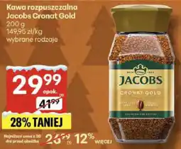 Delikatesy Centrum Kawa rozpuszczalna Jacobs Cronat Gold wybrane rodzaje oferta