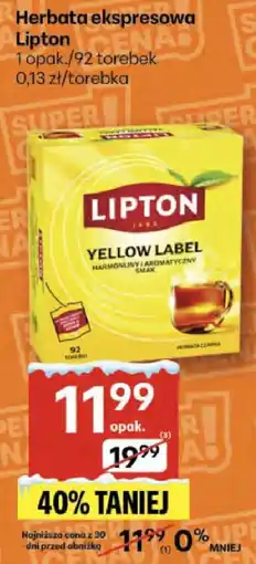 Delikatesy Centrum Herbata ekspresowa Lipton Yellow Label oferta