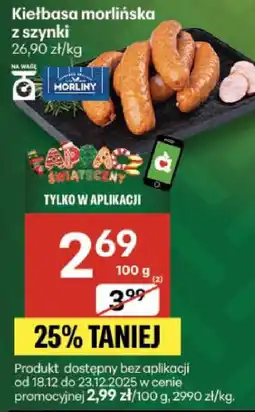 Delikatesy Centrum Kiełbasa morlińska z szynki Morliny oferta