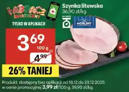 Delikatesy Centrum Szynka litewska Morliny oferta