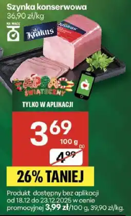 Delikatesy Centrum Szynka konserwowa Krakus oferta