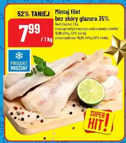 Polomarket Mintaj filet bez skóry glazura 35% Nord Fish oferta