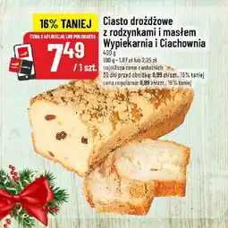 Polomarket Ciasto drożdżowe z rodzynkami i masłem Wypiekarnia i Ciachomania oferta