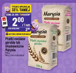 Polomarket Płatki owsiane górskie lub błyskawiczne Marysia oferta