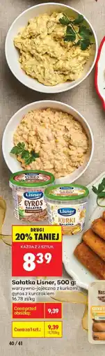 Biedronka Sałatka warzywno-jajeczna z kurkami Lisner oferta