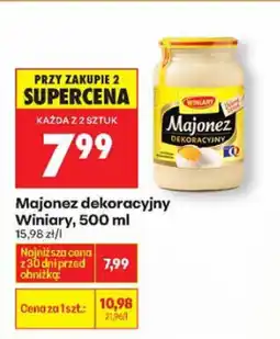 Biedronka Majonez dekoracyjny 500ml Winiary oferta
