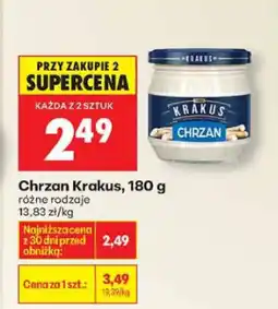 Biedronka Chrzan różne rodzaje Krakus oferta