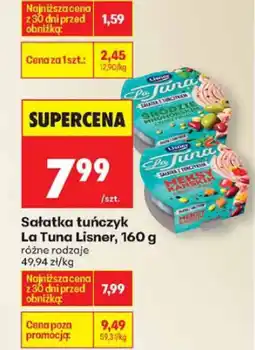 Biedronka Sałatka tuńczyk La Tuna Lisner oferta