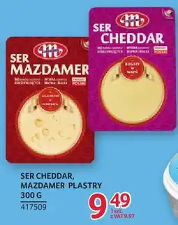 Selgros Ser Cheddar, Mazdamer Plastry 300 g Mlekovita oferta
