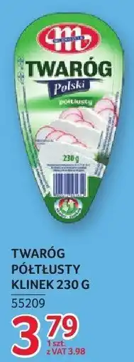 Selgros Twaróg półtłusty klinek 230 g Mlekovita oferta