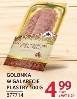 Selgros Golonka w galarecie plastry ZMB Białystok 100g oferta