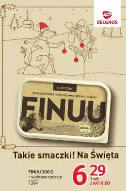Selgros Margaryna Finuu 200g oferta