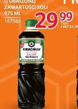 Selgros Sos sojowy Kikkoman o obniżonej zawartości soli 975ml oferta
