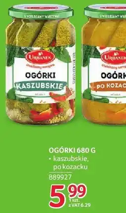 Selgros Ogórki Urbanek po kozacku 680g oferta