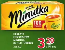 Selgros Herbata ekspresowa Minutka 80-100 torebek oferta
